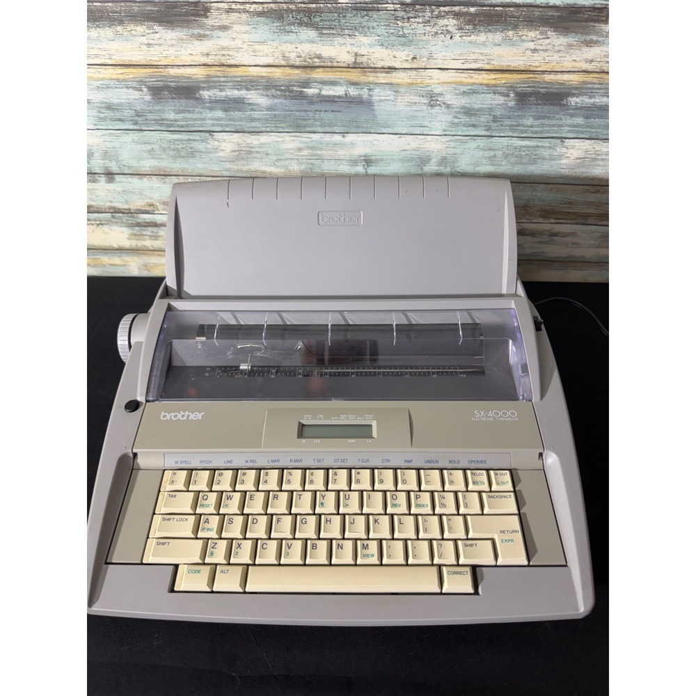 Brother SX-4000 Electronic Typewriter Portable Vintage EUC LCD Display WORKING